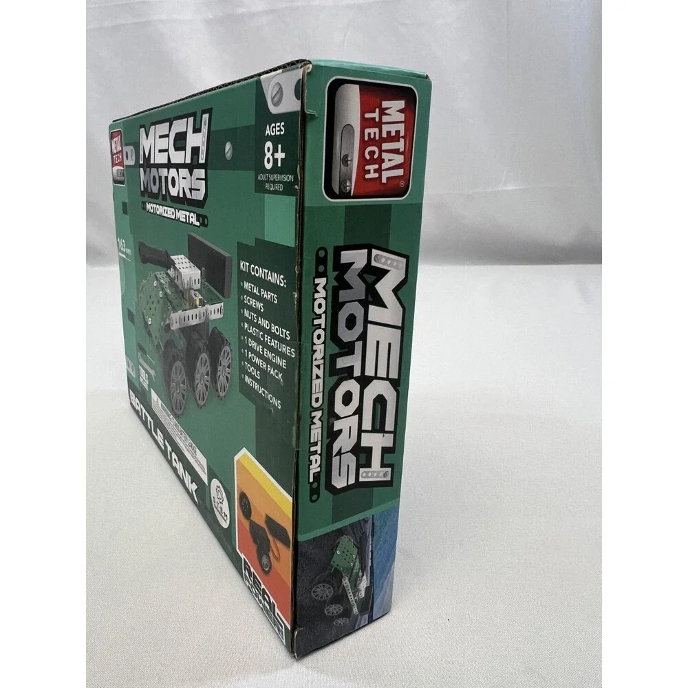 Metal Tech Mech Motors Motorized Metal Battle Tank (FACTORY SEALED)